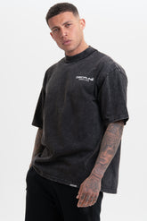 Washed Grey Oversized Tee