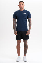 Navy Short Sleeve Top