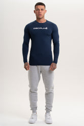 Navy Discipline Long Sleeve Top