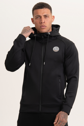 Black Zip-Thru Hoodie