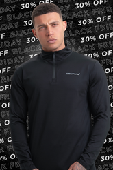 Black Funnel Neck Top