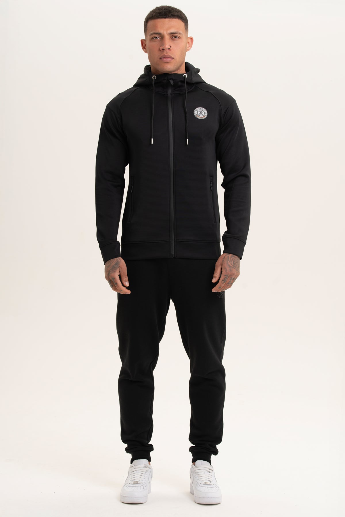 Black Zip-Thru Hoodie