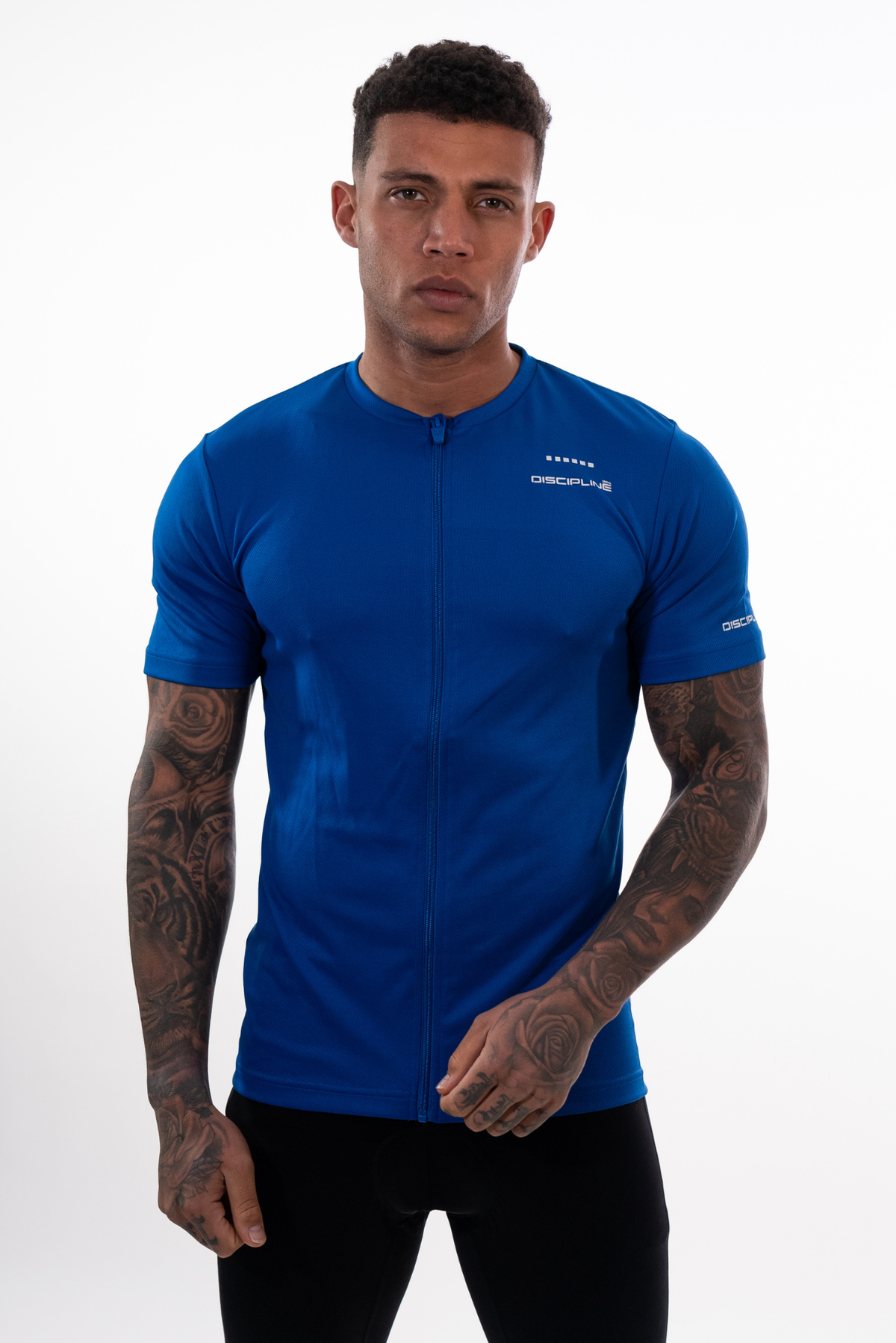 Blue Cycle Jersey Top Front