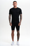 Black Cycle Jersey Top