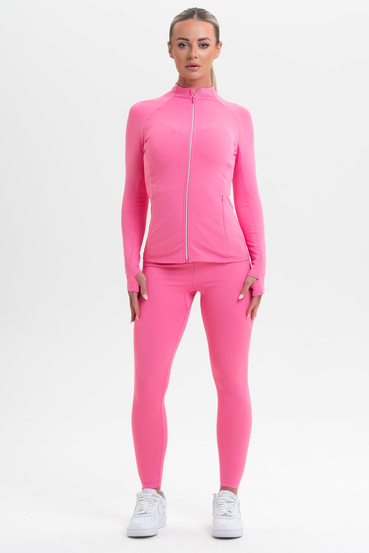 Pink Funnel Neck Top