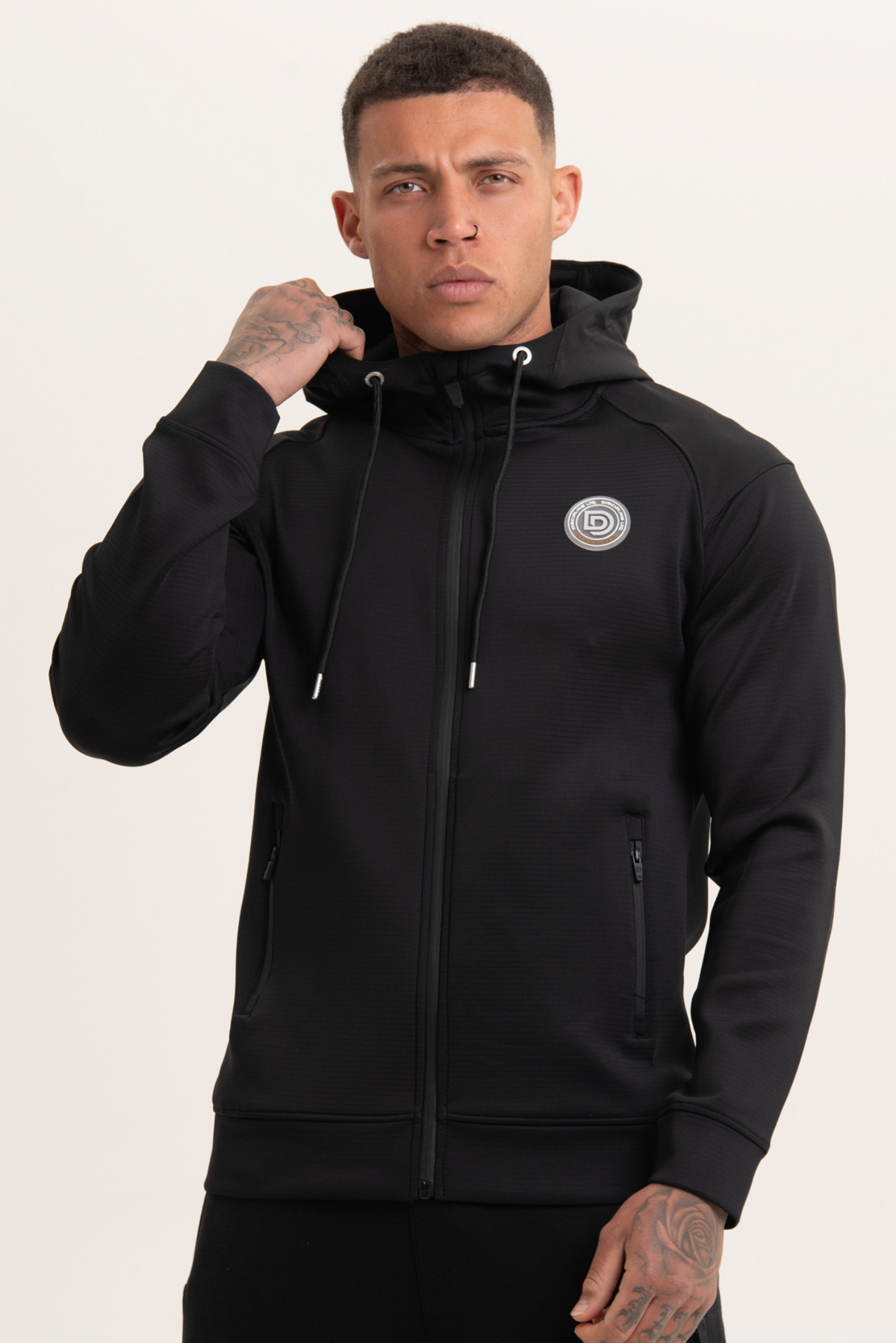 Black Zip-Thru Hoodie