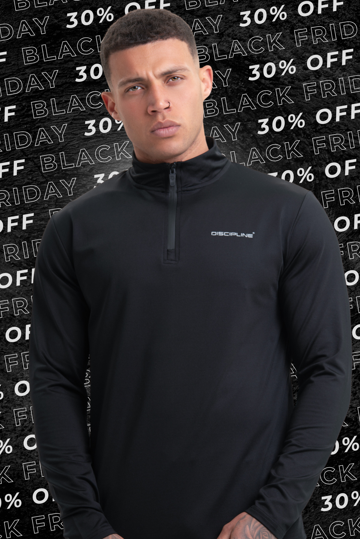 Black Funnel Neck Top